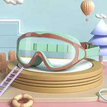 Kids Swimming Goggles, Anti-Fog Anti-Leak Big Frame Swim Goggles For Boys And Girls Aged 3-14