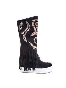 Women's Y2K Style Platform High Boots, Comfortable, Elegant, Chunky Long Boots For Winter, Ideal For Any Occasion - màu đen - Xem 2