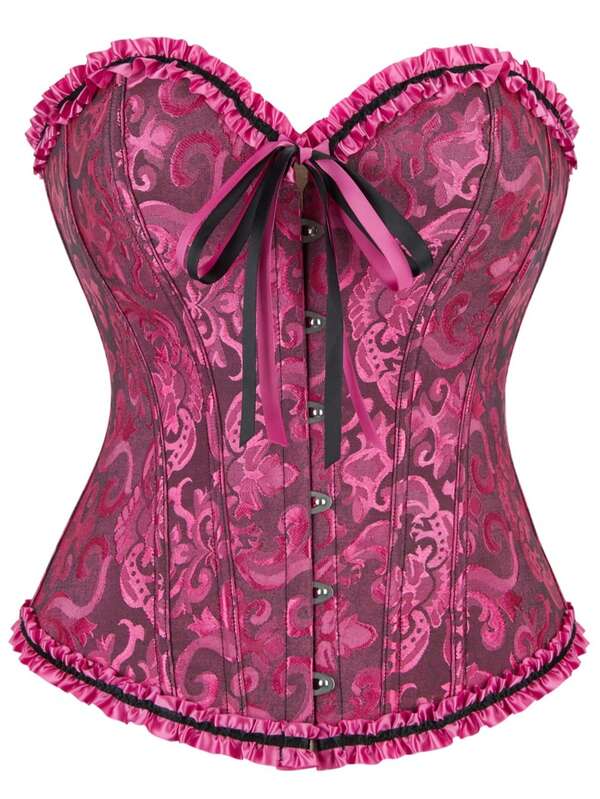 1 件复古紧身胸衣，女式复古束腰，适合万圣节装扮