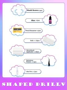 novani 328pcs Teeth Gem Kit(No Uv Lamp), Y2K Teeth Jewelry Kit With Tool Professional DIY Tooth Gem Kit, Fashionable Crystal Gems For Starer Kit - Multicolor - View 5