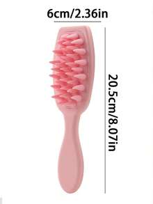 Silicone Scalp Massage Hair Brush, Long Handle Hair Cleaning Brush, Promotes Hair Growth And Removes Dandruff, Home Shampoo Brush, Long Handle Shampoo Comb, Personal Care Scalp Massage Brush, Shampoo Brush Bath Brush