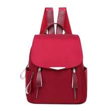 Women's Outdoor Simple Oxford Zipper Backpack Multi-Purpose Travel Bag - Multicolor - View 8