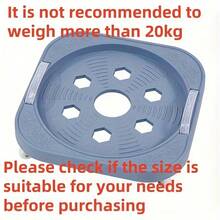1pc Adjustable Plastic Bucket Base With Caster Wheels, Heavy Duty Mobile Stand, Suitable For Water Bottles And Gas Cylinders, Multi-Functional Kitchen Storage Rack - Multicolor - View 9