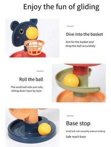 男孩游戏 - 儿童游戏 - 旋转轨道 - 趣味滚球滑梯塔轨道 - 儿童玩具 - 儿童生日礼物 - 复活节礼物 - 完美礼物 - 附赠小礼物 - 儿童派对礼物 - 女孩游戏玩具 - 送给孩子的完美礼物 - 生日派对礼物 - 新年礼物 - 儿童户外玩耍 - 沙特国庆日赠品 - 儿童派对礼物 - 女孩游戏玩具 - 生日派对礼物 [颜色随机]