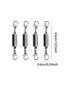 5pcs Fashion Magnetic Jewelry Clasps, Strong Magnet Necklace Clasp Closures Lobster Clasps Bracelet Converter Chain Extender For Jewelry Making - Multicolor - View 11
