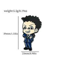1pc Hot-Blooded Cartoon Anime  Cartoon Character Two-Dimensional Killua Zoldyck Metal Brooch Bag Accessories - Multicolor - View 7