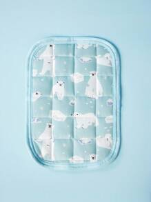 PETSIN 1 pieza Esterilla refrescante cuadrada con patrón de frutas, con parte inferior antideslizante, adecuada para mascotas pequeñas en todas las estaciones