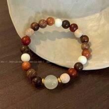 Eighteen Seeds Bodhi Bracelet 18 White Jade Bodhi Duobao Bracelet Buddha Bead Plate Play Bracelet 1 Pcs