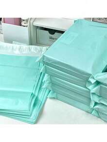 10 piezas de bolsas de embalaje de unicolor y resistentes, bolsa versátil para la escuela, la oficina, el envío y el regreso a la escuela - Multicolor - Ver 9