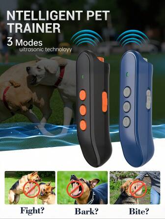 Mini Ultrasonic Dog Repellent, Dog Bark Suppressor, Anti-Barking Device For Dogs, Rechargeable Dog Bark Suppressor 16.4ft, 3 Modes And LED Light Ultrasonic Dog Bark Suppressor For Portable Indoor/Outdoor, Pet Training Device, Anti-Barking Trainer, Dog Bite Prevention