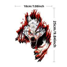 AD 1pc Funny Angry Wolves PVC Motorcycle Car Sticker Fashion Car Styling Stickers Decal Car Styling Decoration - Grey - View 6