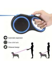 1pc Durable And Comfortable Retractable Leash For Medium Dogs - Perfect For Outdoor Adventures