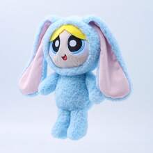 THE POWERPUFF GIRLS 28cm 兔子造型可愛絨毛填充玩偶娃娃 柔軟可愛 女孩聖誕生日節日禮物 房間裝飾 - 彩色 - 查看 5