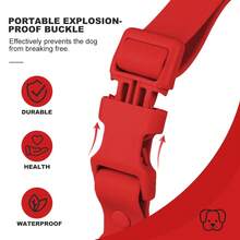 PVC wasserdichte, geruchsresistente, rostfreie Hundeleine, leicht zu reinigende verstellbare Hundeleine geeignet für kleine, mittlere und große Hunderassen