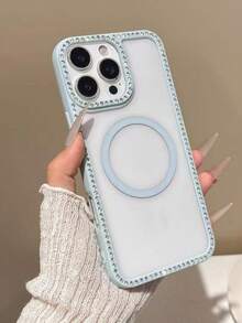 奢华闪亮水钻保险杠外壳适用于 15/15 Pro Max/15 Pro/15 Plus/11/12/13/14/16 Pro Max/XS/XR/11 Pro/11 Pro Max/12 Pro/12 Pro Max/13 Pro/13 Pro Max/7 Plus/14 Pro/14 Pro Max/14 Plus/16 Pro/16 Plus/7 Plus/8 Plus/8/SE2,时尚闪亮 3D 创意设计保护手机壳,防水防震防摔防刮 - 藍色 - 查看 4