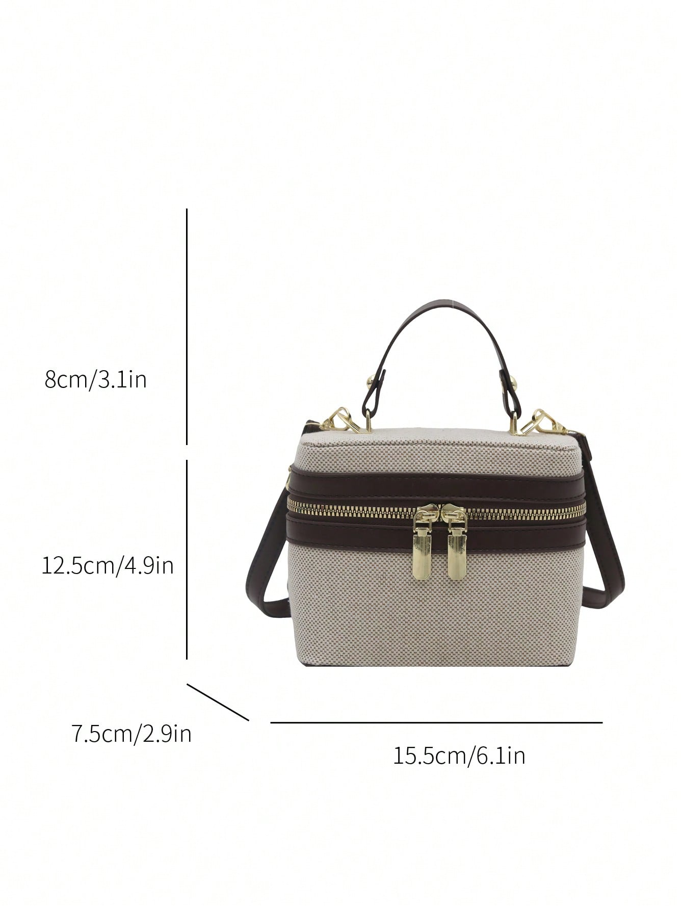 حقيبة يد صغيرة بلوك لوني عتيق بسيط، حقيبة كتف للنس...