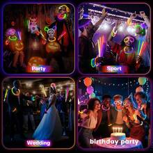 02 PCS Glow Sticks Bulk Party Pack - 8 Inch Glow Bracelets & Glow Necklaces , Ultra Bright Glow In The Dark Party Supplies - Glow Party Decorations , Glow Sticks Bulk Fornew Years Eve Party Supplies, Party Favor, Birthday, Music Festival , Neon Party Favors, Wedding, Bachelorette, Party Decorations