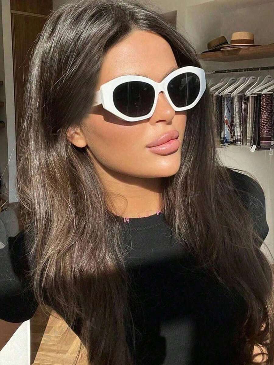 1pc Women's Retro Ins Fashion Glasses - Stylish Personalized Shades For Stage Catwalk, Daily Outdoor, Street Snap, Driving, Travel & Party - Fashion Eyewear