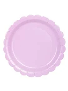 10pcs Lavender Paper Plates Cups And Napkins Light Purple Party Supplies Include Scalloped Lavender Plates Napkin Cup Floral Shaped Cake Plates Dinner Plates Tableware Set For Garden Party Bridal Shower Wedding Birthday Decorations