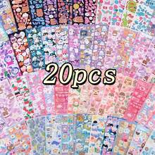 Bộ nhãn dán hoạt hình dễ thương, nhiều loại nhãn dán giấy trang trí thích hợp cho sổ lưu niệm, nhật ký, đồ thủ công DIY, văn phòng phẩm, đồ dùng học tập cho năm học mới - Nhiều màu - Xem 8