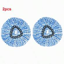 2 đầu lau nhà thay thế tương thích với cây lau nhà O-Cedar/Viled EasyWring Spin Mop - Đầu lau bằng sợi nhỏ có thể giặt được - Đầu lau nhà thay thế dễ dàng vệ sinh, Vệ sinh, Nhà bếp - Xanh và trắng - Xem 10