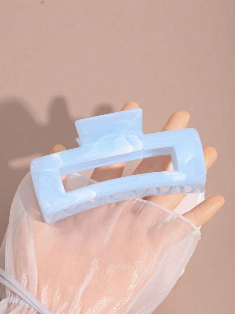 3 Stücke/1 Stück 4.33in/11cm weiß, blau, rosa quadratische leichte Kunststoff Haarspangen, modische vielseitige hochwertige elegante minimalistische einfarbige Badezimmer Haarzubehör geeignet für täglichen Ausgang, Lässig, Party, Pendeln, Strand, Urlaub - zum Fixieren von Haaren, Pferdeschwanz, Dutt, Gesichtswäsche, Make-up, Outfit-Matching Beauty Haarklammern Boho Haarklammer, Haarzubehör, Haarstyling-Werkzeug - Verschiedenfarbig - Übersicht 10