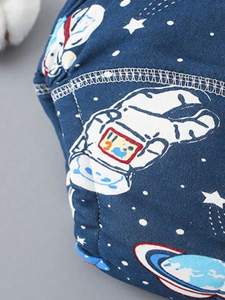 6pcs Baby Training Pants, Washable & Breathable Diapers With Urine Separation Layerbaby Shower Family Decorations Gifts - Multicolor - View 3