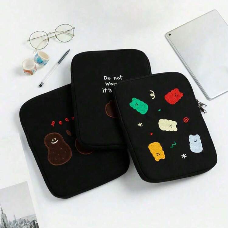 1个涤纶大容量收纳袋，可爱卡通设计，便携式拉链袋，可装纸巾、化妆品、口红、iPad等，适合日常通勤、购物、旅行等场合。 也可用作化妆包、化妆袋、化妆品收纳包、化妆品整理袋、旅行必备、化妆包、化妆包、旅行必备、化妆配件、小型化妆包、圣诞礼物、旅行、送给女性的旅行必备礼物、手拿包/小手提包、化妆品整理袋、化妆品收纳袋、化妆刷收纳袋、迷你收纳袋、大容量收纳袋、送给女性的礼物、圣诞礼物、送给女性的礼物创意 - 彩色 - 查看 7