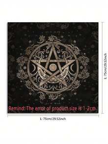 1 Piece, Altar Cloth, Tarot Table Cover, Starry Sky 12 Constellations Love Career Oracle Card Tablecloth, Moon Tarot Tablecloth, Crystal Decoration Divination Witchcraft, Astrology Supplies