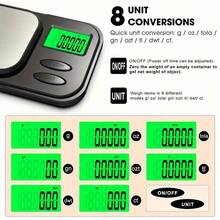 Mini Gram Baking Weighing Scale High Precision Electronic Scale Kitchen Jewelry Scale Gram Precision Small Electronic Scale