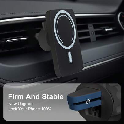 Fast Charging Phone Holder, Compatible With IPhone 16 15 14 13 12 8 Series, Car-Mounted Wireless Charger, Allowing You To Charge And Drive Without Interruption,Lf Your Phone Size Is Small, Please Lengthen The Support Rod At The Bottom Of The Car Charger(The Bottom Support Can Be Pulled Up And Down To Adjust, Preventing The Product's Charging Area From Mismatching The Phone's Charging Region, Which Could Result In The Inability To Charge)