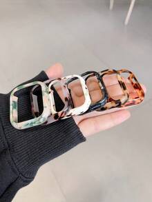 1 chiếc ốp bảo vệ đồng hồ bằng nhựa cứng họa tiết da bò, thiết kế rỗng, chống sốc, vỏ bảo vệ, tương thích với Apple Watch 38/40/41/42/44/45/46mm, tương thích với Apple Watch Series SE/11/10/9/8/7/6/5/4/3/2/1, phụ kiện ốp bảo vệ đồng hồ thông minh. - Họa tiết con bò (không có đồng hồ) - Xem 6