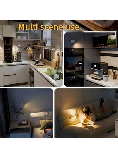 ABS Material LED Wand Lamp, USB Powered, 360° Rotatable Night Light, Touch Switch, Adjustable, Moderne St alone Or Magnetic Mounted Spotlight Indoor/Outdoor/Living Room/Dining Room/Bedroom/Bar view 10