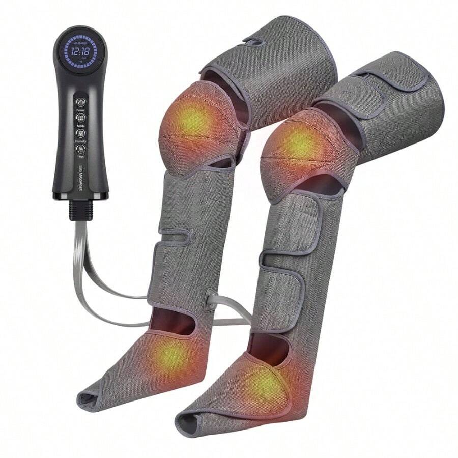 Foot And Leg Massager Air Compression Leg Massager For Circulation With 5 Massage Intensity 3 Modes And Handheld Controller Leg Wraps Massage Boots For Elderly Holiday Gift