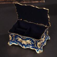 European Style Retro Metal Jewelry Box - Creative High-End Storage For Rings & Necklaces (Gift Idea) - Nhiều màu - Xem 3