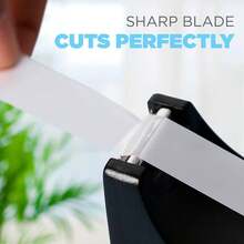 Desktop Tape Dispenser - Non-Skid Base - 1-Inch Core Weighted Tape Roll Dispenser - Perfect For Office Home School