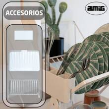 Double-Layer Over-The-Sink Dish Rack With Drain Tray, Dish Rack, And Cup Holder (White)