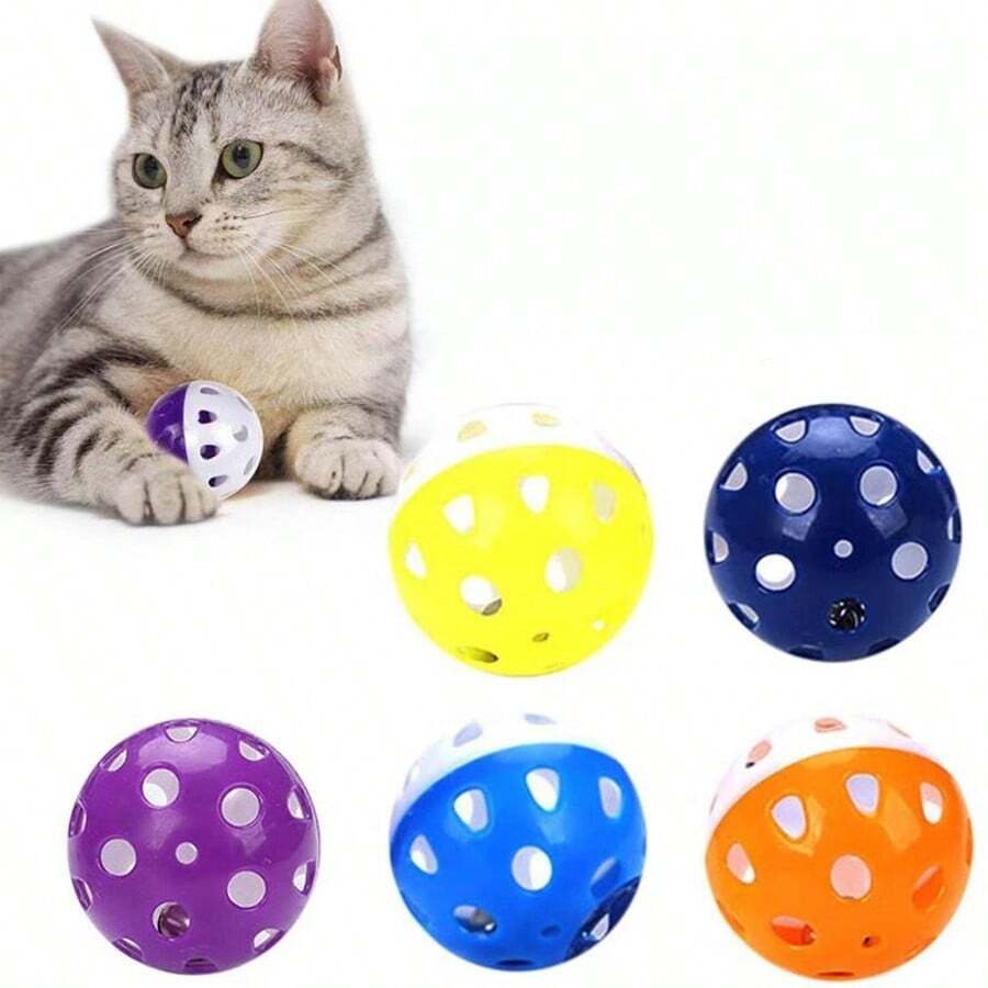 3 pezzi di giocattoli casuali per gatti, comprendenti palline rotanti, topolini e campanelli, un set divertente e interessante per intrattenere il tuo gatto e ridurre la noia. Adatto per gatti e cani di famiglia. - Multicolore - Visualizzare 1