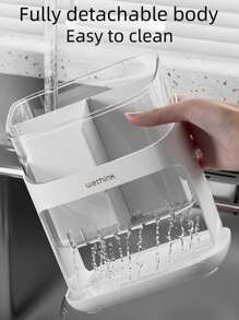 1 حامل أدوات المائدة، منظم أدوات متعدد الوظائف لأسطح المطبخ، رف شوكة وملعقة وسكين للحفلات، مصفاة أسطوانية لأدوات المائدة