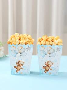 10 hộp đựng thức ăn hình gấu xanh dương, thích hợp đựng khoai tây chiên, bỏng ngô, xô bỏng ngô, hộp đồ ăn nhẹ, phù hợp cho sinh nhật, trang trí tiệc cưới, xem phim tại nhà, cũng thích hợp cho tiệm bánh, nhà hàng burger, tiệc mừng em bé, đóng gói quà tặng, trang trí bàn tiệc, đồ dùng nhà bếp và quà tặng tiệc tùng. - Gấu bóng bay xanh - Xem 6