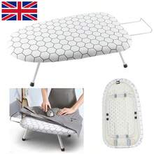 Tabletop Ironing Board 80 X 30cm Foldable Small Lightweight Compact Space Saving - White - View 1
