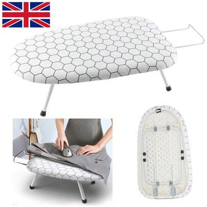 Tabletop Ironing Board 80 X 30cm Foldable Small Lightweight Compact Space Saving
