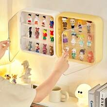 1pcBlind Box Figure Display Case, Wall Mounted Showcase, Clear Acrylic Figures Display Stand, Dust-Proof Doll Toy Storage Organizer, As Halloween, Christmas Gift - Multicolor - View 4