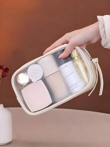 高级哑光半透明化妆包，化妆品收纳袋，旅行洗漱包，大容量便携化妆包，房间装饰，包袋，化妆包，梳妆台，旅行，化妆包，旅行必备，收纳，储物，旅行必备，化妆品收纳包，化妆包，洗漱包，桌面收纳包，化妆包，化妆袋，化妆品收纳包，梳妆台配件，化妆袋，化妆包，收纳袋，化妆袋，旅行必备 - 彩色 - 查看 8