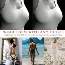 Summer Adhesive Bra Strapless Sticky Invisible Push Up Silicone Bra For Backless Dress With Nipple Covers Sticky Bras