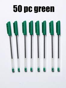 100 支圆珠笔防水创意塑料圆珠笔，适合男女学生、书写、笔记、标记、绘图、文具、学校用品返校