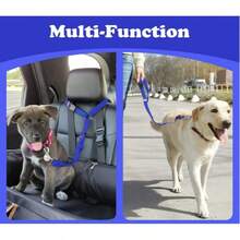 1 件装宠物汽车牵引绳（圆环）、汽车牵引绳、伸缩狗车牵引绳、宠物用品、狗户外牵引绳、狗车牵引绳、狗牵引绳、猫牵引绳、狗车约束带、汽车牵引绳、汽车头枕约束带、可调节绳索、伸缩牵引绳、小巧便携、使用方便、长度可自由调节、适用于中小型犬