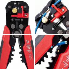 Non-Slip Crimper Cable Cutter Automatic Wire Stripper Multifunctional Stripping Tools Crimping Pliers Terminal 0.2-6.0mm² Tool - Multicolor - View 8