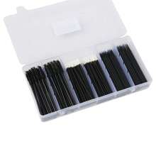 313 piezas Kit de herramientas de maquillaje que incluye 1 caja organizadora de plástico, pinzas para el cabello, pinceles de delineador, varitas de rímel y aplicadores de lápiz labial para labios