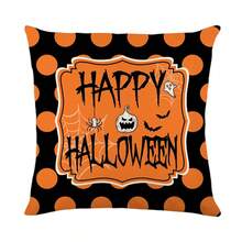 Spooky Halloween Ghost Pumpkin Pillow Cover - Add Boo-Tiful Charm To Decor - White - View 6